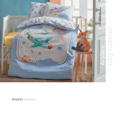 Posteljina MS Baby Airplane